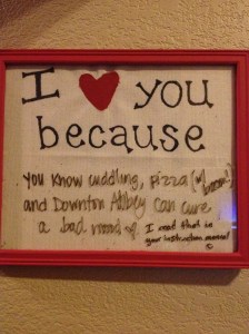 He takes such good care of me.