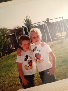 Stephen and Chris when they were just little guys. A friendship without which we would not be married today.