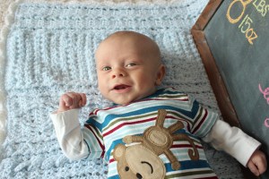 Our sweet boy at 2 months